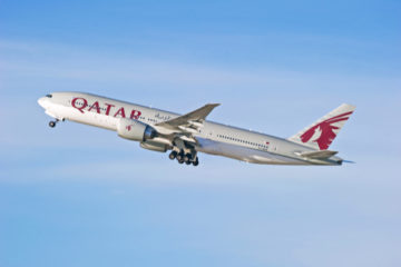 Qatar Airways passenger plane