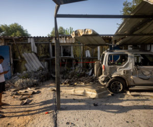 Damage to moshav, Operation Breaking Dawn