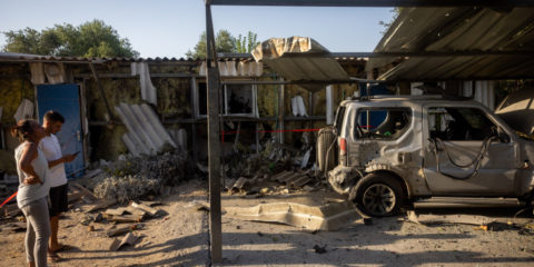 Damage to moshav, Operation Breaking Dawn
