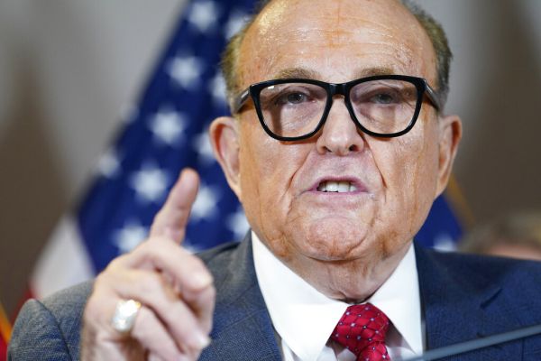 Giuliani is target of election probe, his lawyers are told