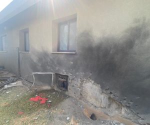 Home damaged by PIJ terrorists from Gaza