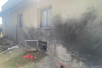 Home damaged by PIJ terrorists from Gaza