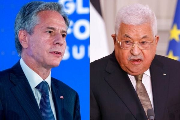 U.S. committed to two state solution, Blinken promises Abbas