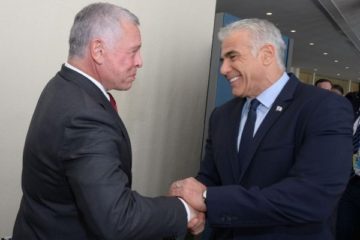 Yair Lapid and King Abdullah