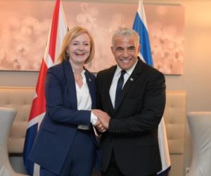 Prime Minister Yair Lapid and Prime Minister Liz Truss