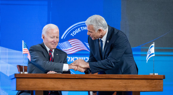 Biden pens letter promising to guarantee Israel’s economic rights under Lebanon deal