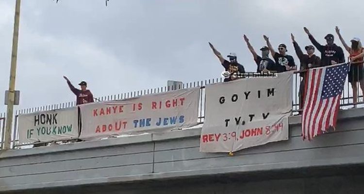 ‘Kanye is Right About the Jews’: LA banner promotes Goyim Defense League’s antisemitism