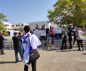 tel aviv university demonstration supporting terrorists