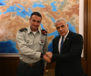 Herzi Halevi with Yair Lapid
