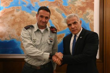Herzi Halevi with Yair Lapid