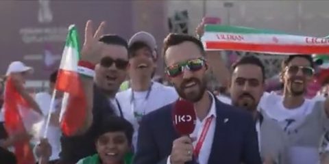 Iranians embrace Israeli reporter in Qatar