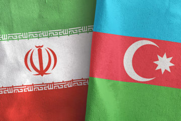Azerbaijan Iran flags