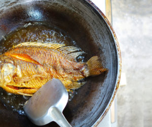 Freshwater,Fish,Fried,In,A,Pan
