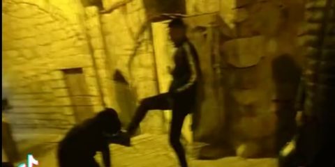 Palestinian teen orders Haredi man to kiss his foot