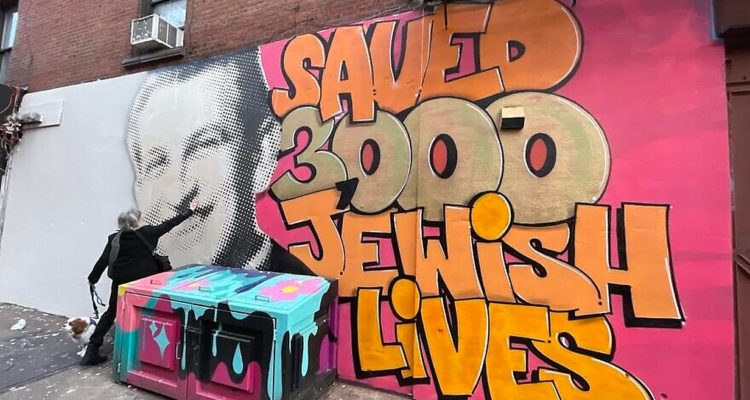 NY graffiti artist, a non-Jew, celebrates rescuer of Jews in Holocaust