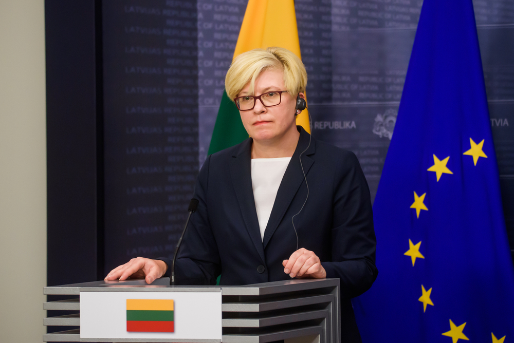 Lithuanian Prime Minister Ingrida Simonyte