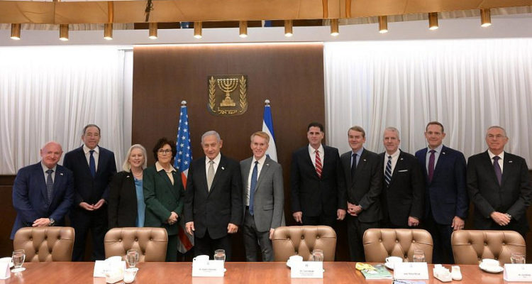Netanyahu discusses expanding Abraham Accords with US Senate delegation
