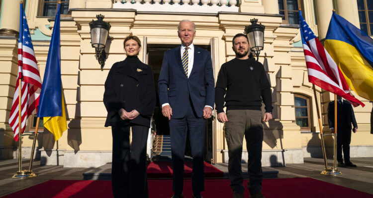 ‘Kyiv stands’: Greeted by air raid sirens, Biden visits Ukraine ahead of war anniversary
