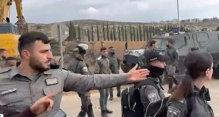 ‘Shameful, anti-Zionist’: 100s of police with bulldozers forcibly level Samaria orchard, against Smotrich’s orders