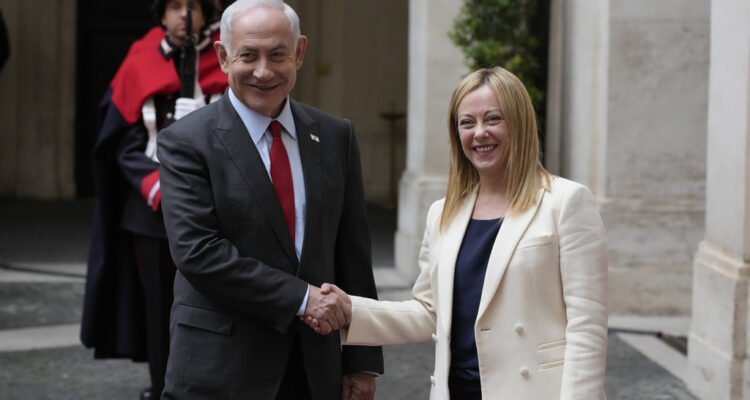 Netanyahu talks business ties, security with Italian Prime Minister Meloni in Rome