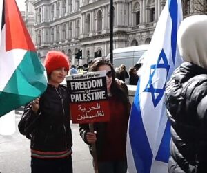 anti-Netanyahu protesters in London join anti-Israel protesters