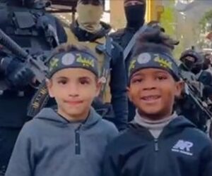 Palestinian children training for terror