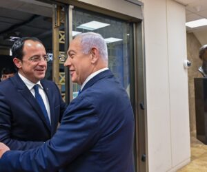 Prime Minister Benjamin Netanyahu Meets with Cypriot President Nikos Christodoulides in Jerusalem amid rocket attacks, May 11, 2023 (Photo: Kobi Gideon, GPO)