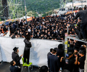Ultra orthodox jews attend Lag Baomer celebrations, in Meron on May 8, 2023. Photo by Ultra orthodox jews attend Lag Baomer celebrations, in Meron on May 8, 2023. Photo by David Cohen/Flash90
