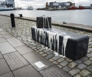 defacement of the Holocaust memorial in Helsingborg, Sweden which commemorates the life and deeds of Raoul Wallenberg
