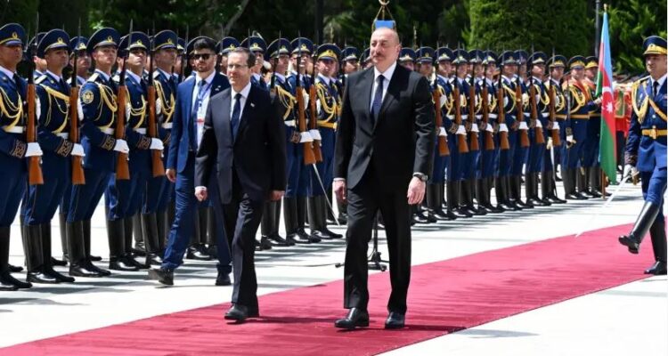 Herzog lands in Azerbaijan amid unprecedented security, Iran on top of agenda