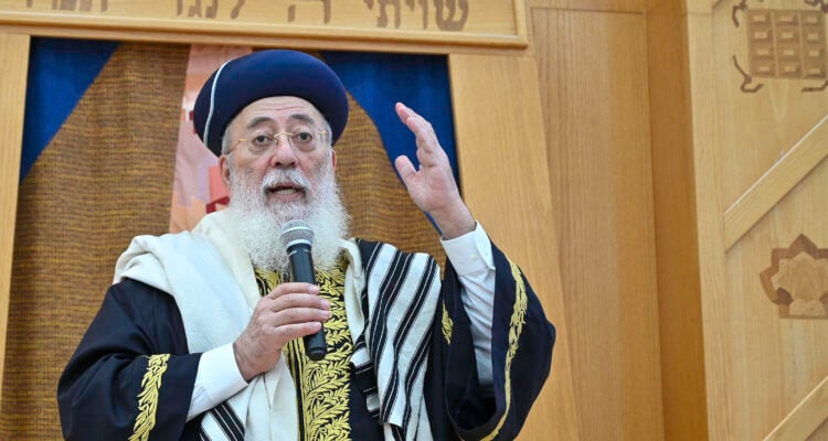 EXCLUSIVE: Jerusalem Chief Rabbi slams misuse of his letter for missionary agenda –  ‘deception bordering on crime’