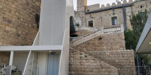 New elevator was built at the Cave of the Patriarchs in Hebron