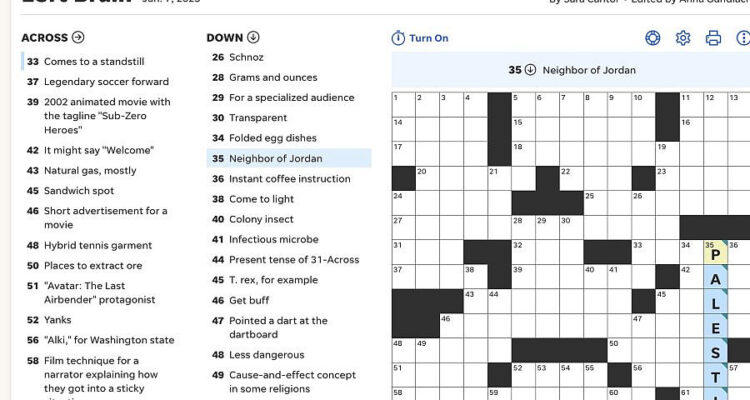 USA Today crossword puzzle replaces Israel with ‘Palestine’