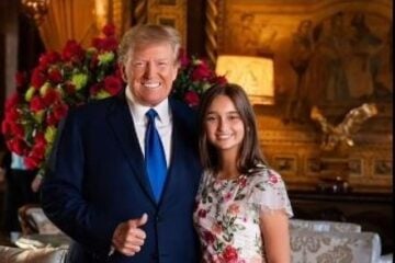 Trump and granddaughter Arabella