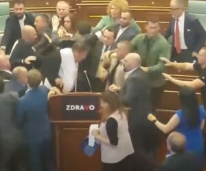 Kosovo parliament brawl