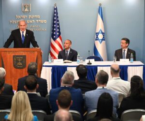 Netanyahu with Democratic leaders, AIPAC
