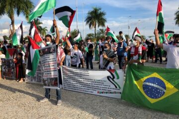 Anti-Israel protest Brazil