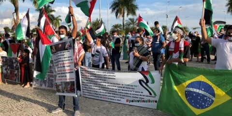 Anti-Israel protest Brazil