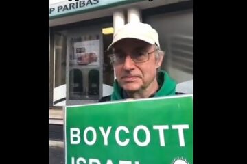 BDS protester