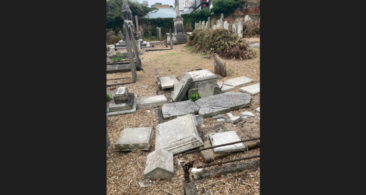‘Distressing hate crime’ – UK Jewish cemetery vandalism suspect arrested
