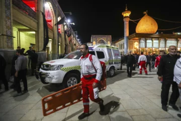 A gunman opens fire at a prominent shrine in southern Iran
