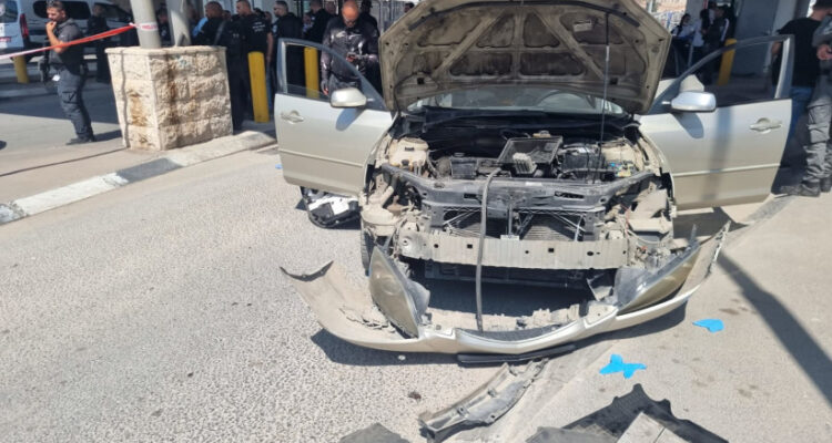 Security guard injured in terrorist ramming attack on outskirts of Jerusalem