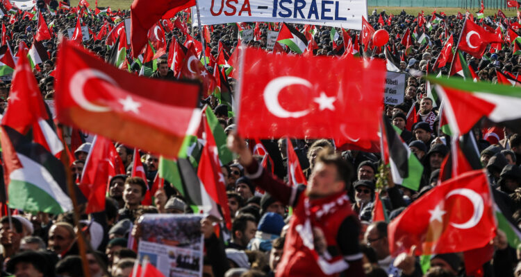 Pro-Palestinian crowds try to storm air base housing U.S. troops in Turkey