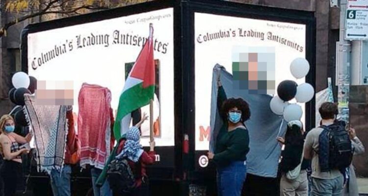 Trucks at Ivy League university read ‘Columbia’s Leading Anti-Semites’