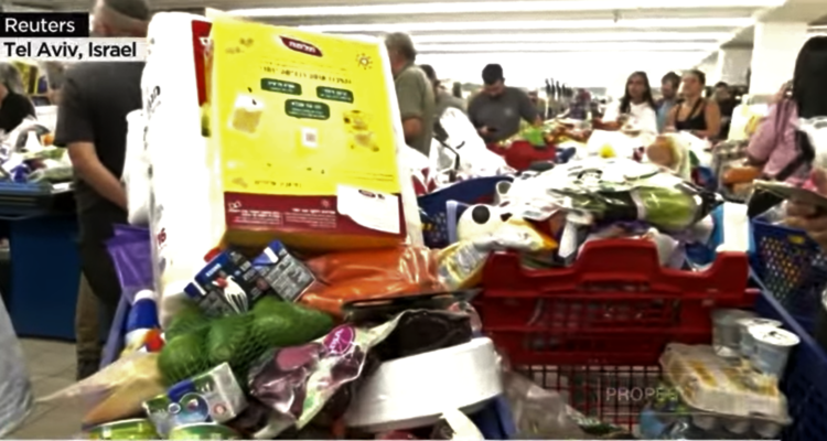 Panic buying and empty shelves: Rationing at Israeli grocery stores
