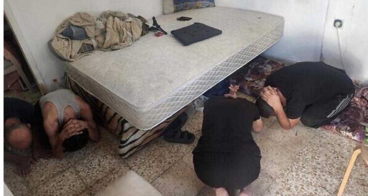 Israeli forces nab four Gazans hiding in Beersheba