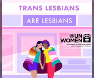 UN Women celebrate trans lesbians, ignores Israeli victims.