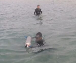 Underwater Hamas weapons