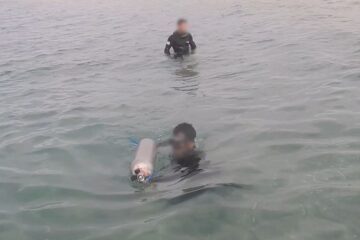 Underwater Hamas weapons