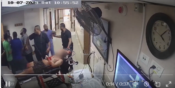 IDF footage reveals Hamas dragging hostages into Shifa hospital